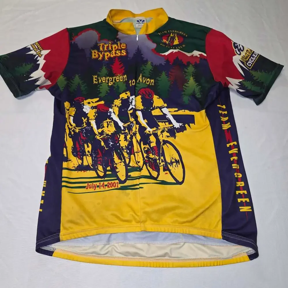 Vintage Voler Triple Bypass Evergreen to Avon July 14 2001 Cycling Jersey